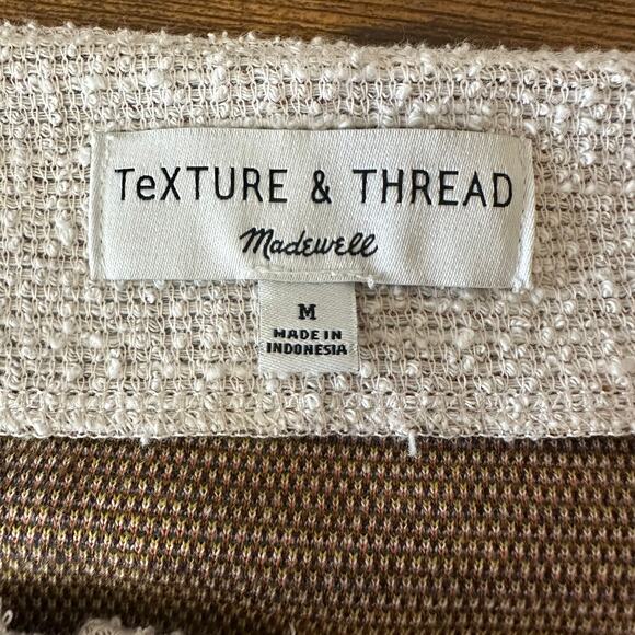 MADEWELL | Texture & Thread Button-Front Top in Stripe Cotton EUC | Medium - Picture 7 of 10